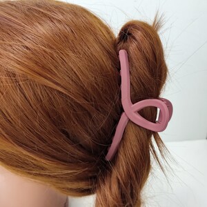 Hair Claw Clip Minimalist Hair Claw 11cm, Black, Blue, Green, Beige ...