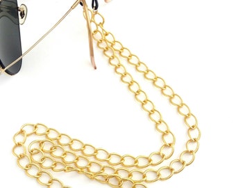 Sunglasses gold chain, Sunglasses necklace, Eyeglasses holder, Gold chain glasses necklace,Eyewear chain, Laces for sunglasses, Gift for her