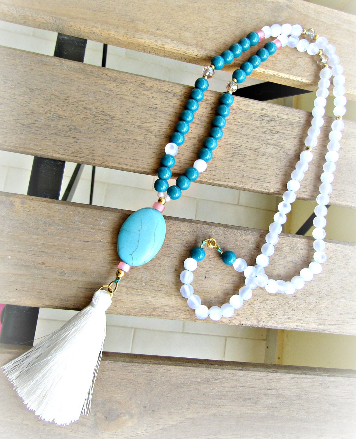 How to Make a DIY Beaded Tassel Necklace | Sew Bake Decorate