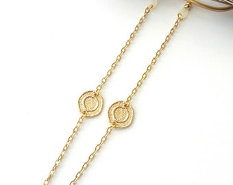 Sunglasses gold chain, Eyeglasses necklace, Gold sunglasses chain, Sunglasses holder, Gold eyeglass necklace, Reading glasses holder