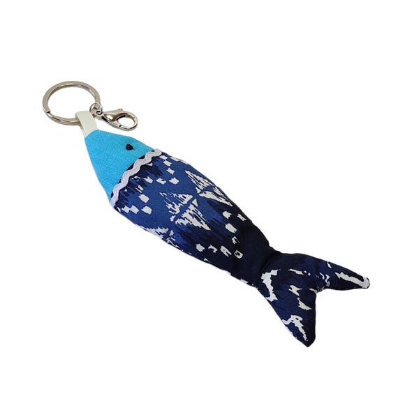 Portachiavi con ciondolo a forma di pesce, portachiavi per chiavi, sacchetto d'acqua con pesce, portachiavi multiuso, portachiavi leggero, accessorio da tasca, per uomo e donna, stile 1, Siehe