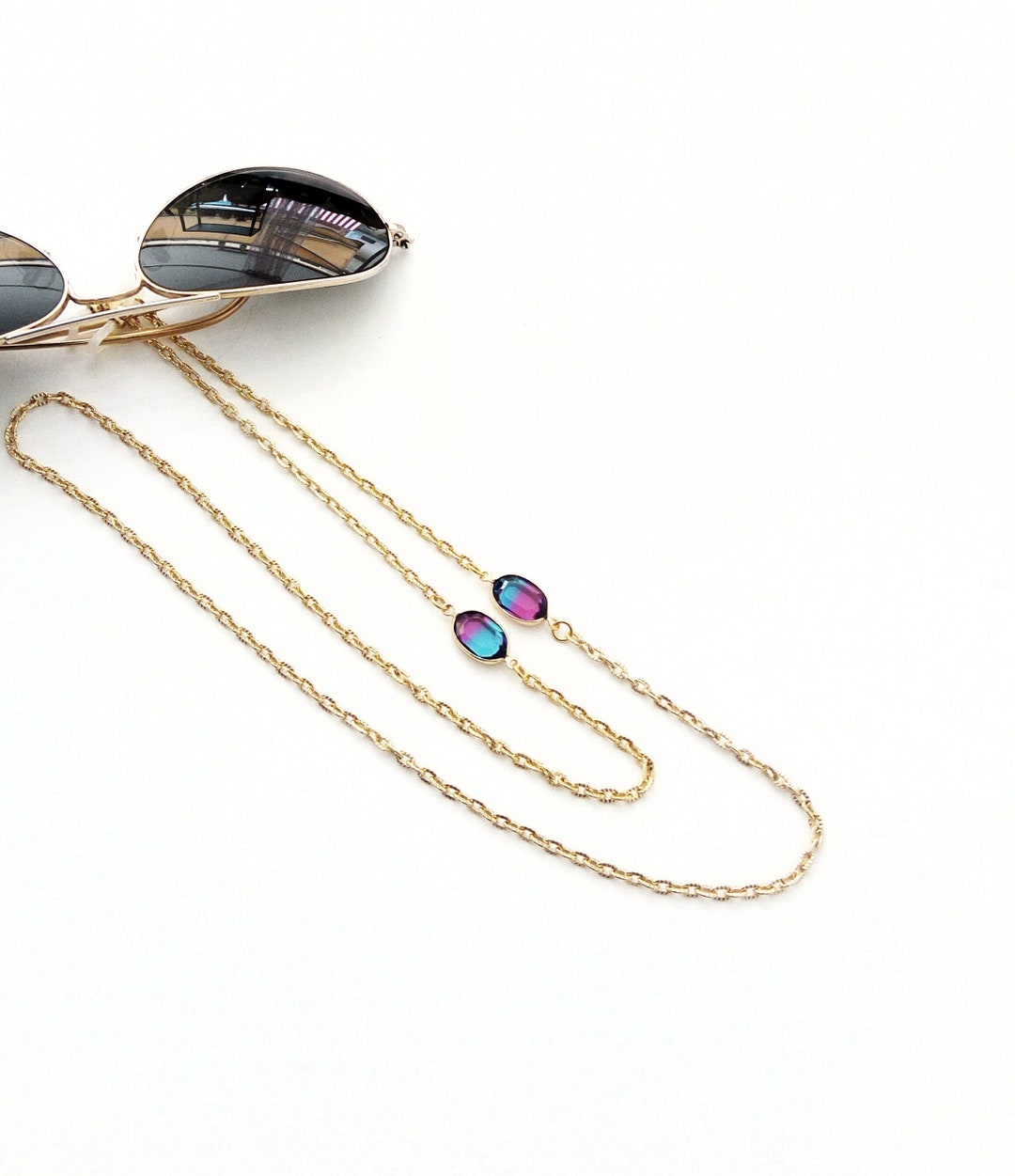 Sunglasses Chain Necklace, Gold Glasses Chain, Lanyard Chain, Sunglass