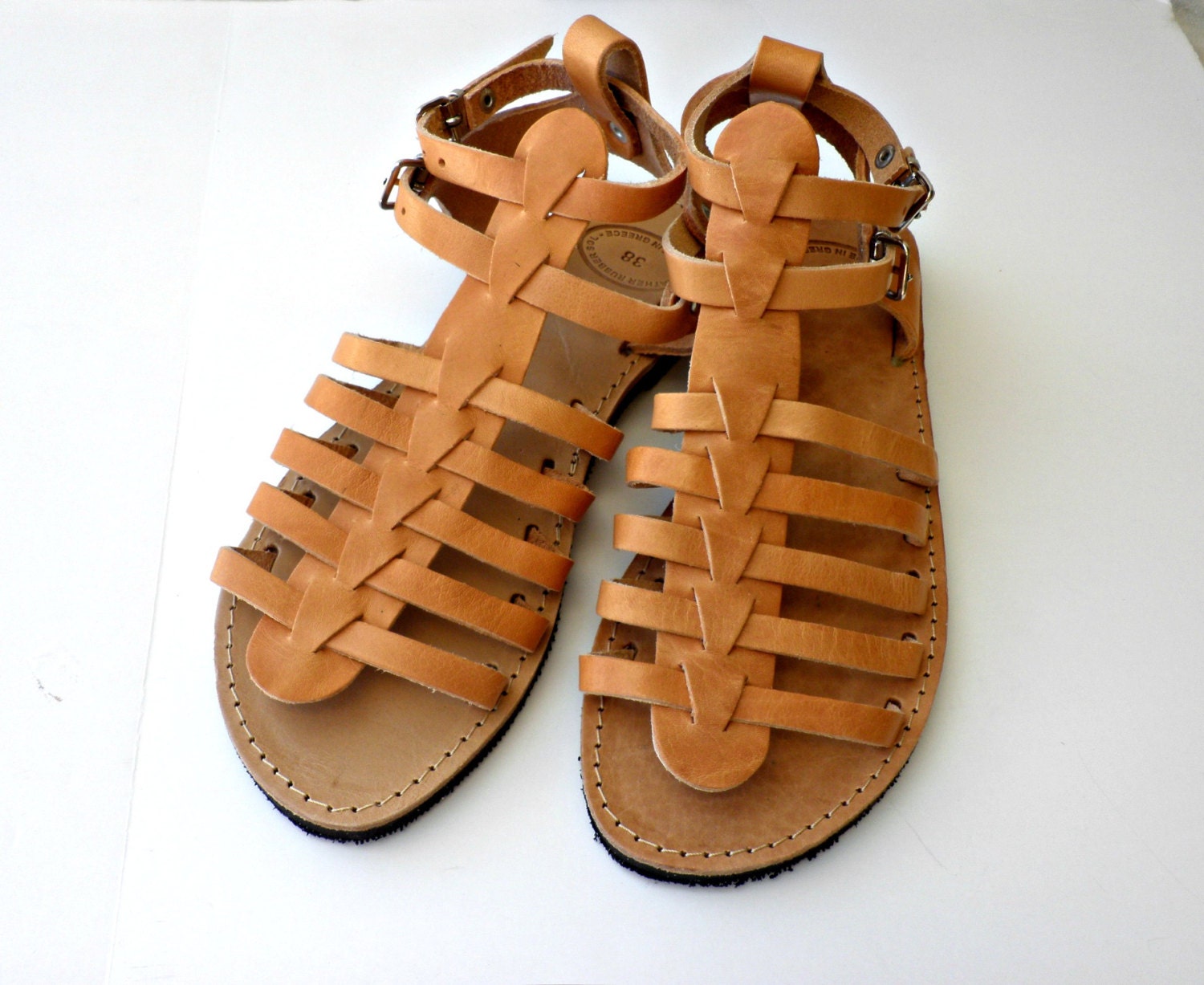 Ancient Greek leather sandals/ Gladiator sandals/Spartan sandals ...