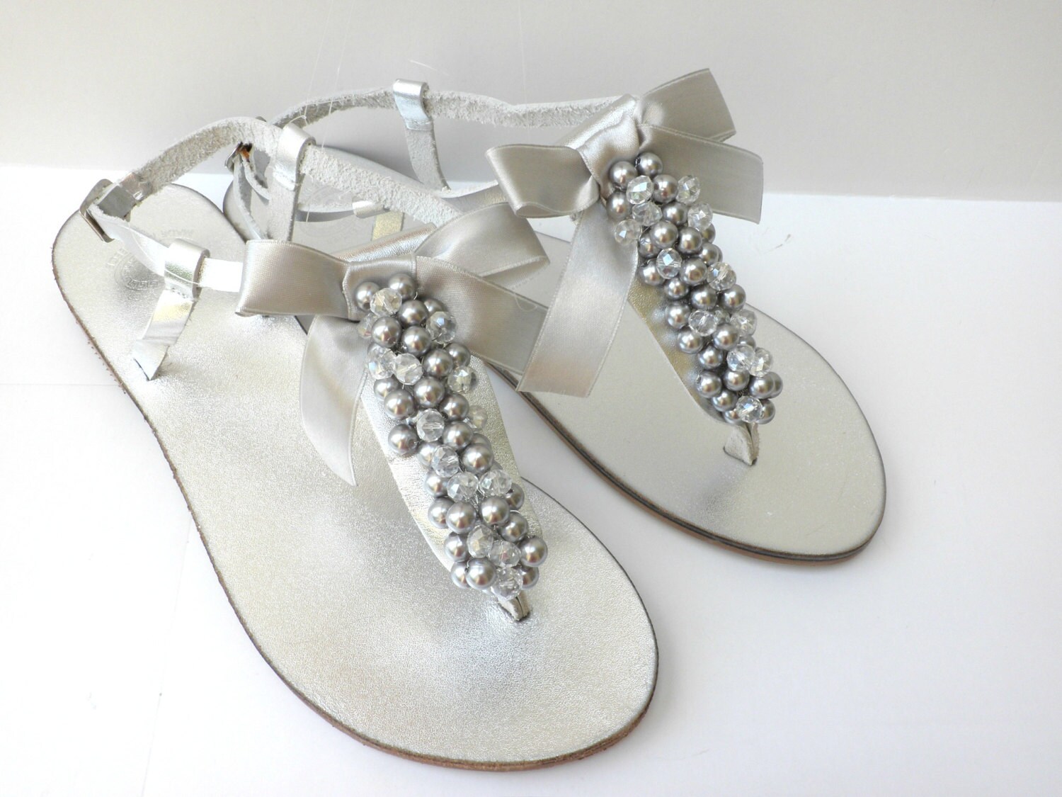 buy silver sandals online