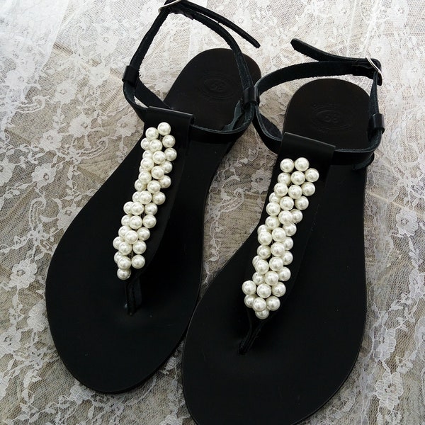 Pearl Sandals - Etsy