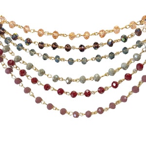 Choker Perlen Rosenkranz Halskette, Zarte Rosenkranz Halskette, Zierliche Halskette, Blauer Rosenkranz Choker, Lila Rosenkranz Choker, Minimalistischer Schmuck