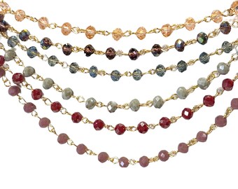 Κολιέ τσόκερ ροζάριο /   Choker beaded rosary necklace