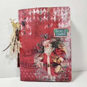 Vintage Christmas Junk Journal: Festive Memory Book, Handmade in Greece