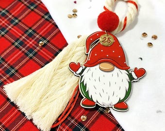 Christmas gnome ornament gouri for new year2025,  Greek gouri 2025, Santa gouri for new year 2025, Good luck charm for new year