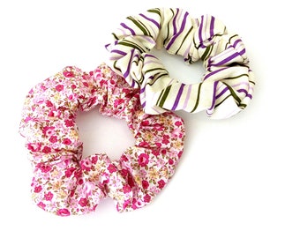 Pink set scrunchies, Σετ λαστιχάκια για τα μαλλιά