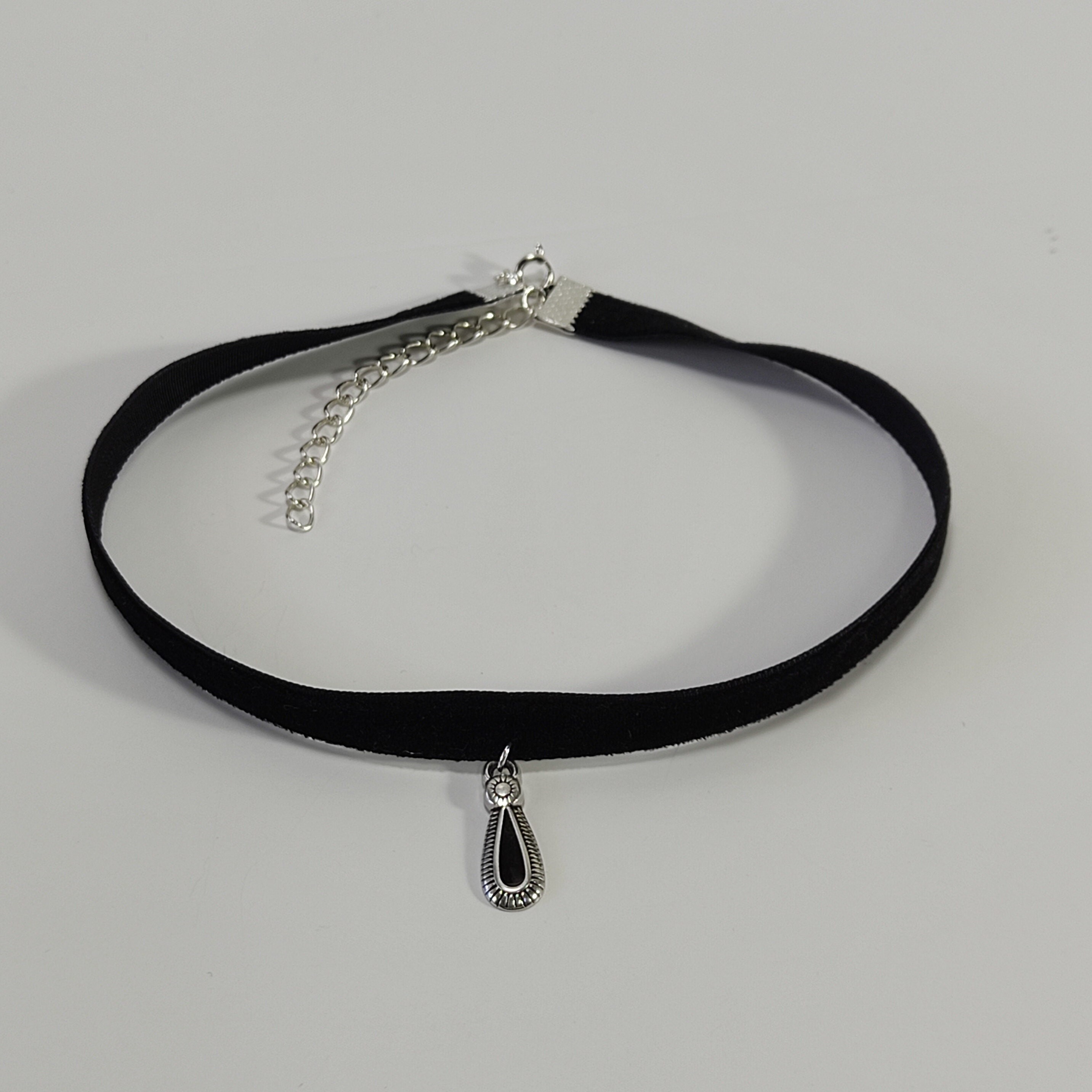 Black Velvet Ribbon Choker Crystal Choker Necklace Gifts for -  Finland