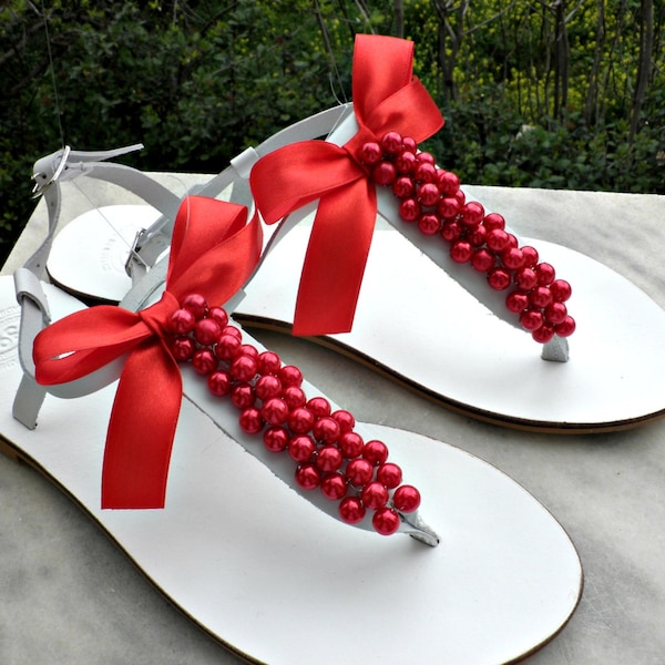 Red Apple Shoes Etsy