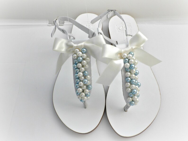 Wedding White Greek Leather Sandals White Sandals Decorated - Etsy