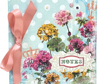 Blue nature mini album, Romantic premade photo album, Handmade square mini album, Photo memories, Scarpbook 6x6 album, Mother day gift