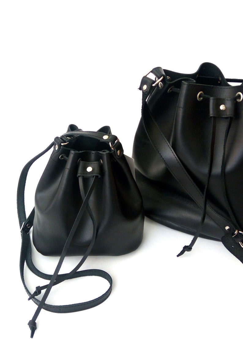 Black Leather Bag Greek Leather Bag Leather Black Handbag Etsy