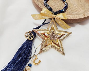 Gold Star Greek Gouri Ornament, 2026 New Year Holiday Decor