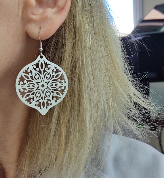 Charmsy Orecchini Pendenti In Argento Sterling 925 Donna - Filigrana Leggera Vintage Con Rivestimento Antiossidante - 4