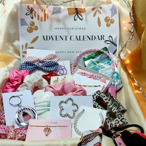 Adventskalender mit allem, Adventskalender Box, Weihnachts-Countdown-Box, Feiertagsüberraschungsbox, tägliche Dezemberüberraschungen, Geschenkbox