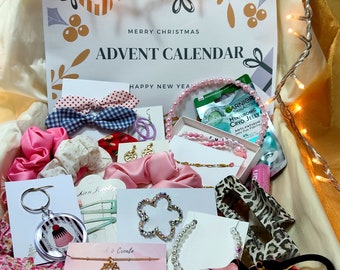 Advent calendar with everything, Advent Calendar Box, Christmas Countdown Box, Holiday Surprise Box, Daily December Surprises, Gift box