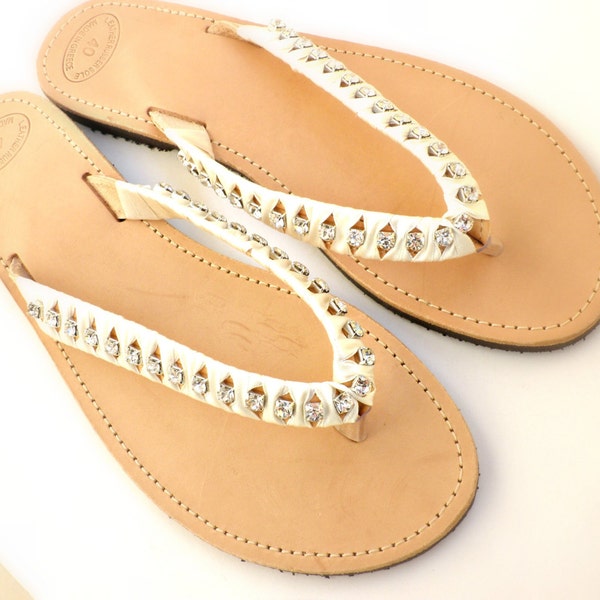 Ribbonwork Bustles Slide Sandals