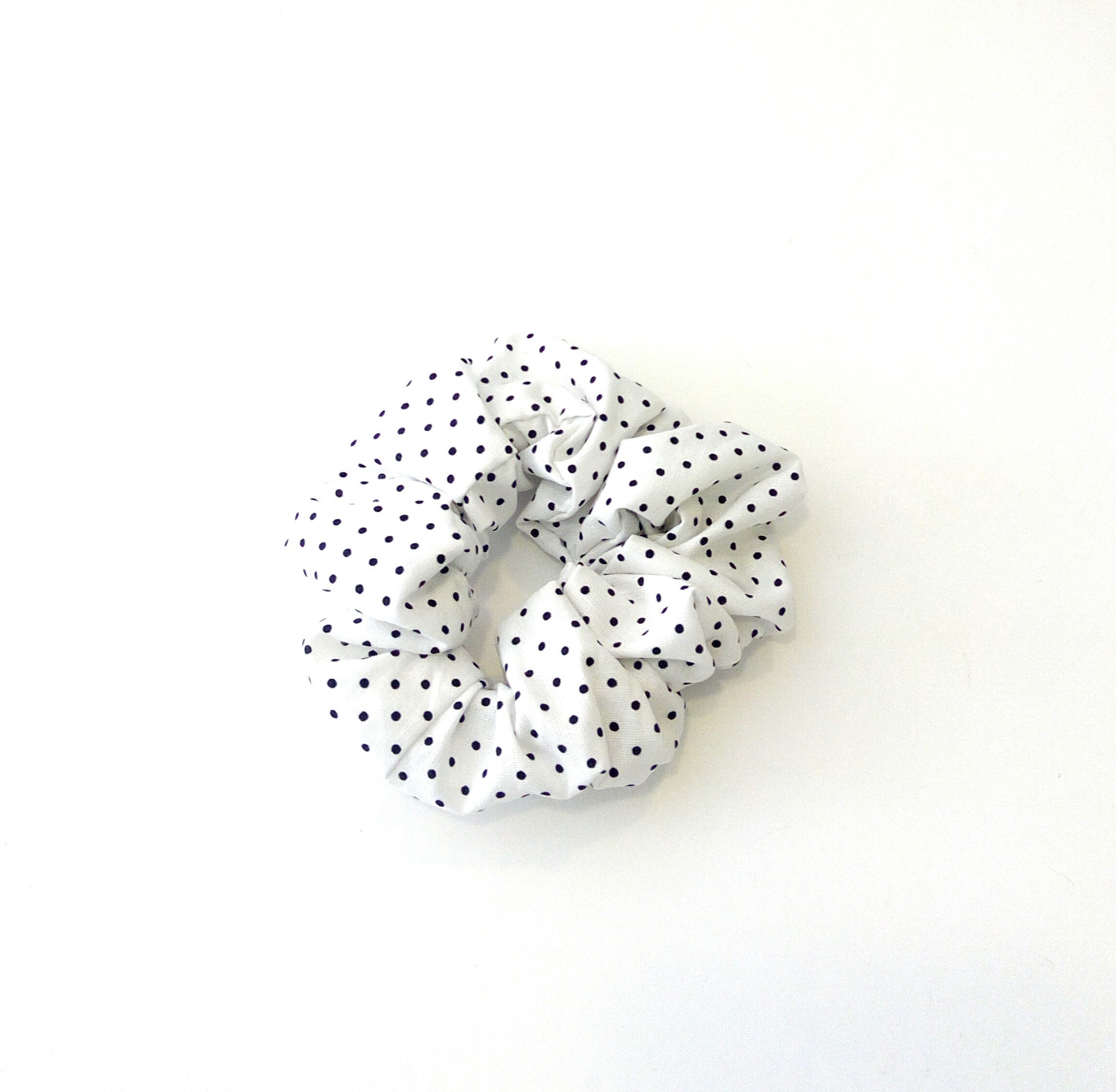 Set scrunchies Black and white polka dot scrunchies, Σετ λαστιχάκια για ...