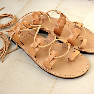 Leather gladiator sandals/ Lace up sandals/ Womens sandals/ Beach shoes/ Ancient Greek sandals/ Spartan sandals/ Genuine leather sandals