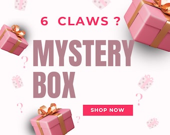 Mystery box 6 pack hair claw, hair accessories box, Hair Accessories set, Hair claw surprise, Fashion Mystery Box, Trendy Mystery box gift