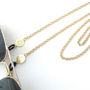 Sunglasses chain Eyeglasses necklace, Gold glasses chain, Lanyard chain, Sunglasses holder, Gold eyeglass necklace, reading glasses holder