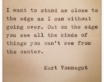 Kurt Vonnegut Quote Made On Typewriter
