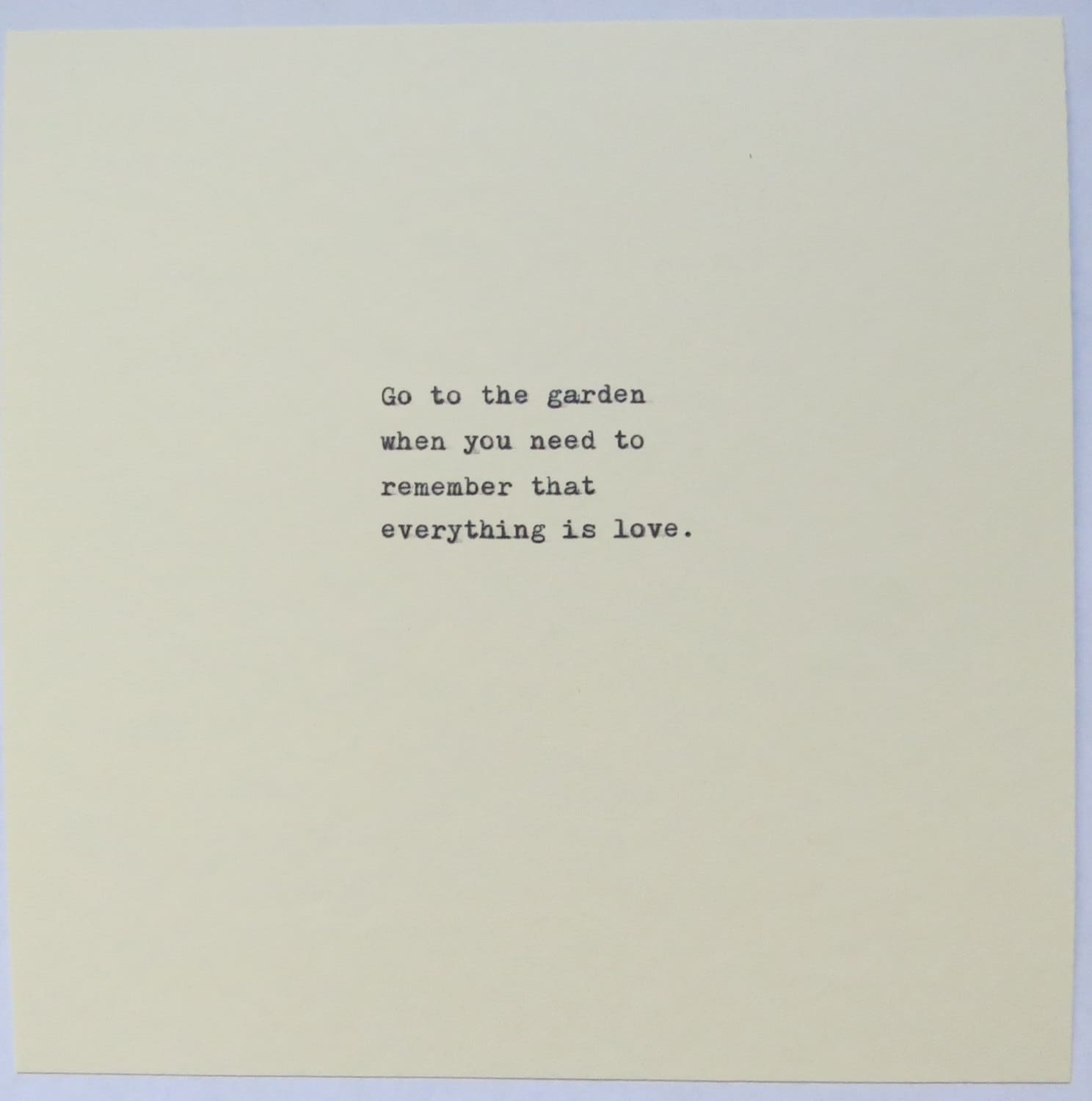 Love Quote Type on Typewriter/typewriter Quote Etsy