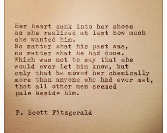 F. Scott Fitzgerald Quote Typed on Typewriter