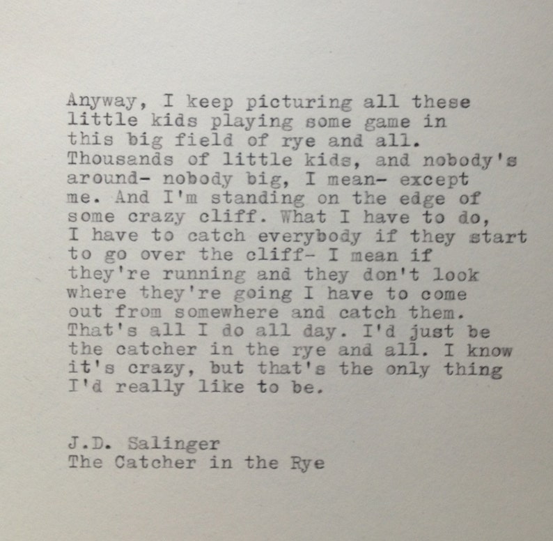 Catcher In The Rye Chapter 7 Quotes