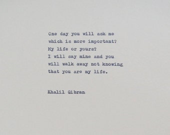 Khalil Gibran Quote