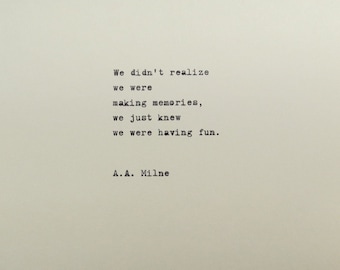 A.A. Milne Quote