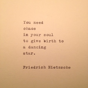 Friedrich Nietzsche Quote Typed on Typewriter