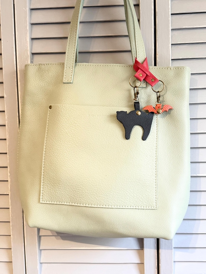Bat Portland Leather Goods Zipper Pull Keychain image 15