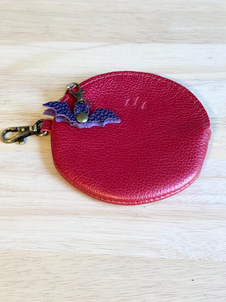 Bat Portland Leather Goods Zipper Pull Keychain image 9
