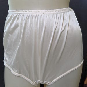 Confezione 2 Mutandine Lorraine Taglie Forti – Nylon Pizzo, Bianche, Taglia 13, Full Cut - 2