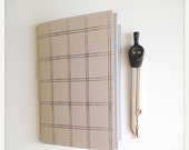 Minimalist Notebook Gift for Men, Screen Printed Geometric Pocket Journal