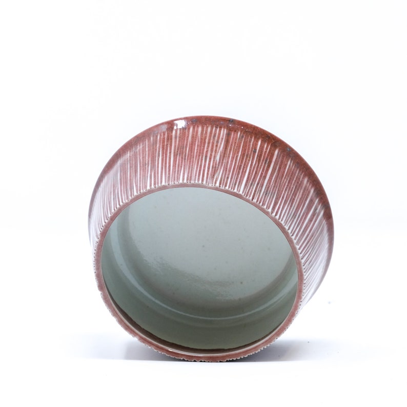 Shallow Porcelain Carved Bowl image 3