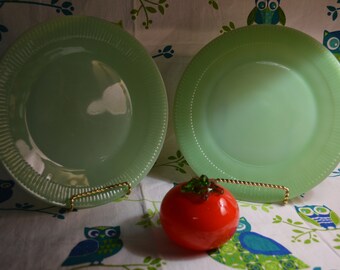 Jane Ray Jadeite dinner plates