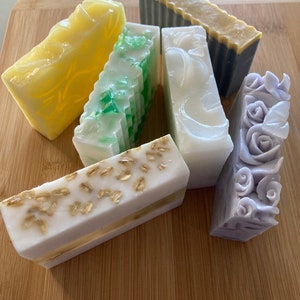 Zelfgemaakte Zeep- set van 6 zepen- Geitenmelk Zeep- Arganolie zeep- Natuurlijke zeep