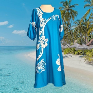 blue floral seaport midi dress The Process Blue Floral Midi Dress – Shop the Mint main image 1