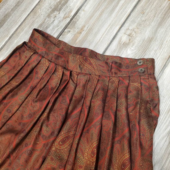 Skirt Vintage Burberry Silk Skirt Burberry Silk P… - image 2