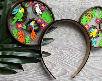 Enchanted Tiki Birds  3D Printed Ears