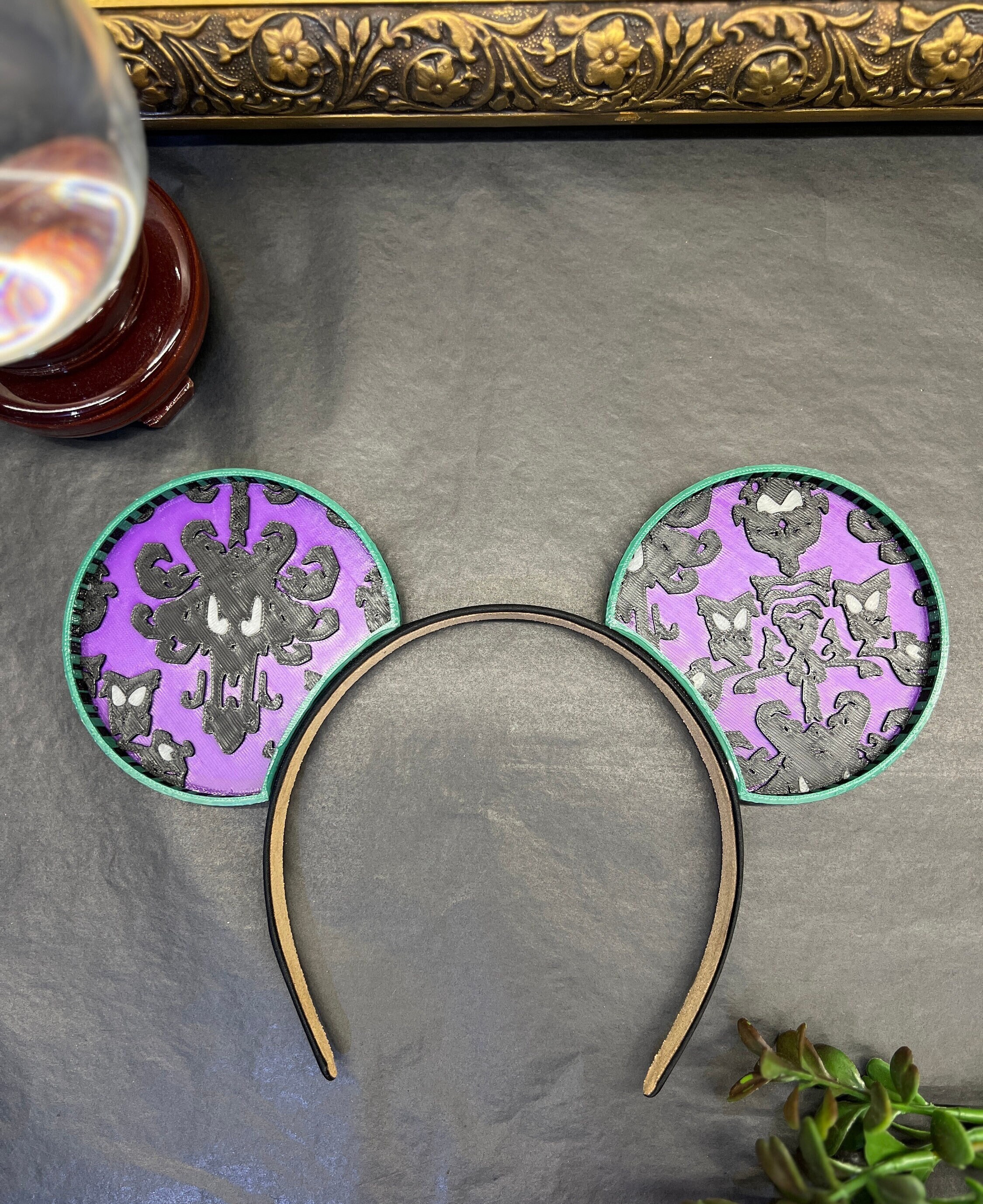 Handmade Disney Ears and Foolish Mortal Necklace Mickey Mouse Pearls Cranium Necklace-Belle Juri main image 3