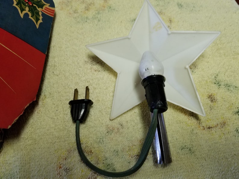 Vintage noma illuminated electric christmas tree star with Etsy