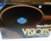 1988 corning visions amber teflon 10 quot covered skillet sealed in original box