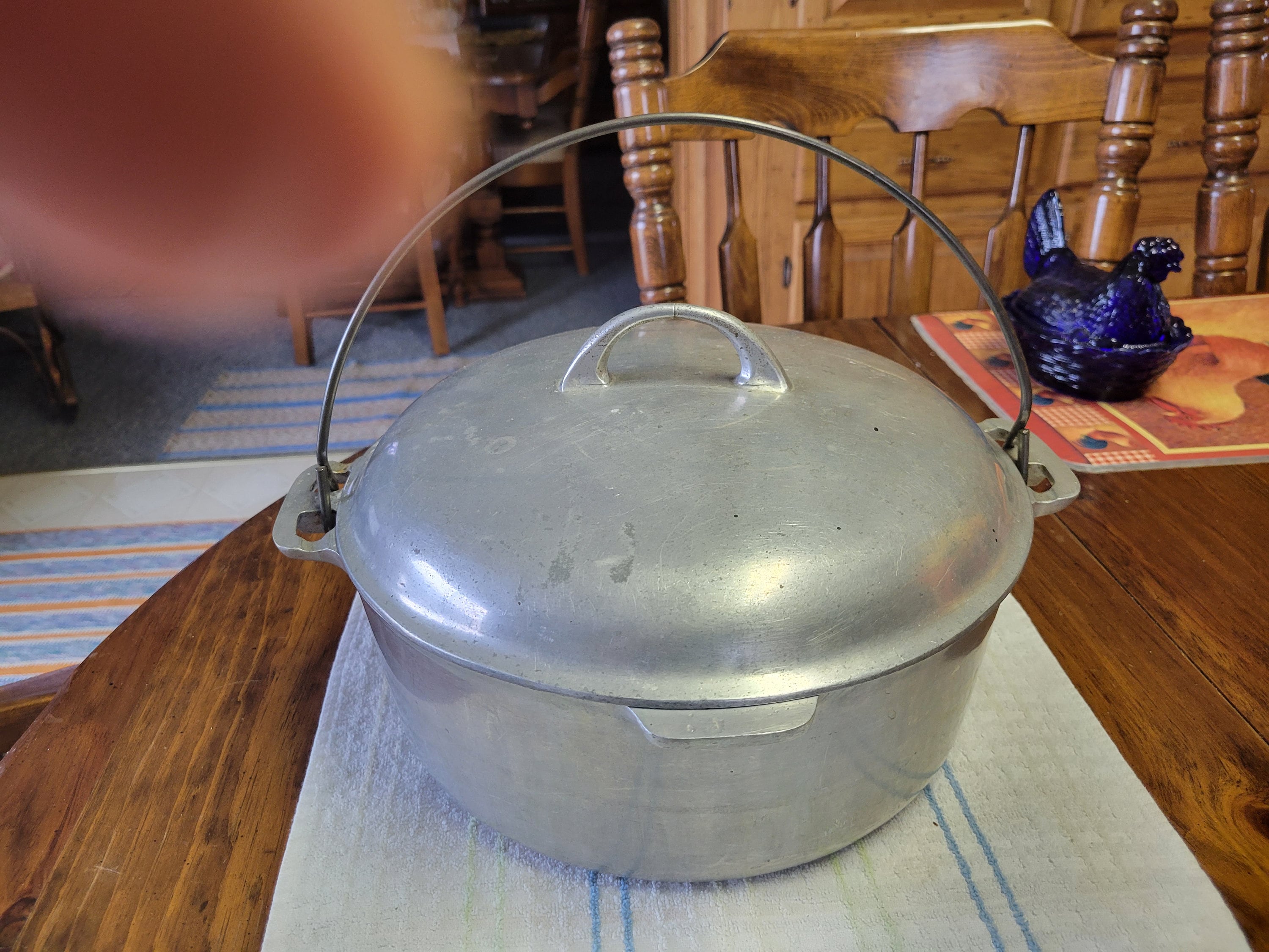 Vintage Health National Aluminum MFG Co. 4 Qt Dutch Oven Pot & Lid ~  Peoria, ILL