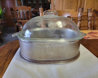 guardian service aluminum roaster and glass lid